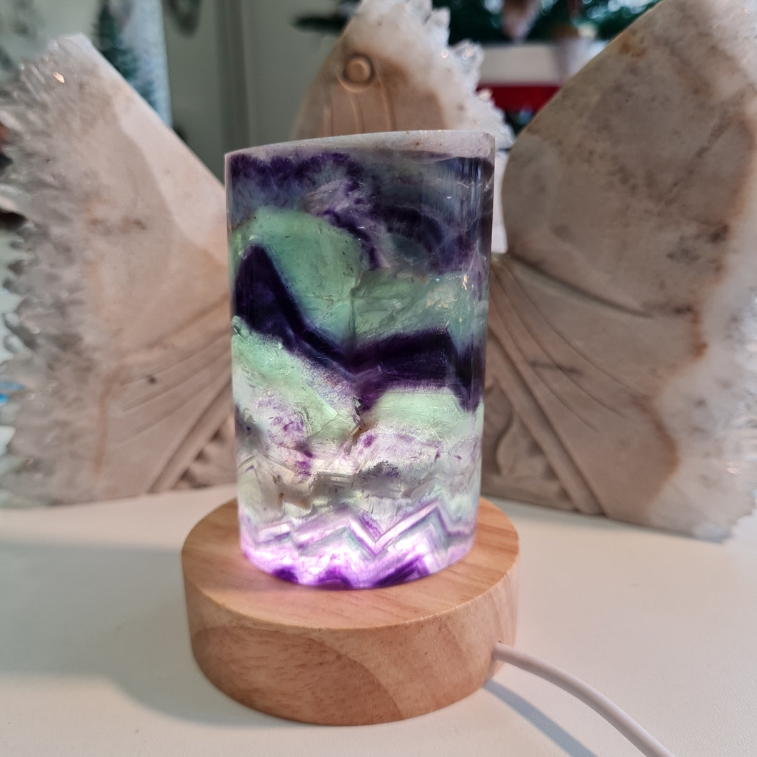 Rainbow Fluorite Lamp