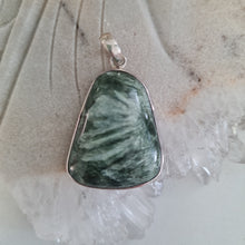 Load image into Gallery viewer, Seraphinite Sterling Silver Pendant
