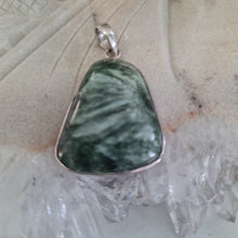 Load image into Gallery viewer, Seraphinite Sterling Silver Pendant
