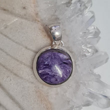 Load image into Gallery viewer, Charoite Sterling Silver Pendant
