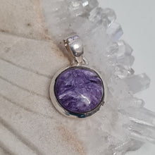 Load image into Gallery viewer, Charoite Sterling Silver Pendant
