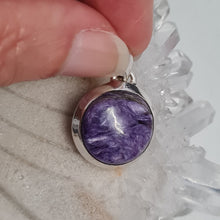 Load image into Gallery viewer, Charoite Sterling Silver Pendant
