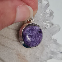 Load image into Gallery viewer, Charoite Sterling Silver Pendant
