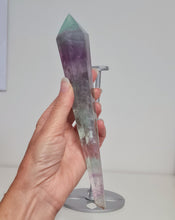 Load image into Gallery viewer, Fluorite Wand in Stand
