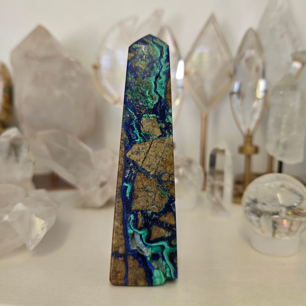 Azurite Malachite Tower