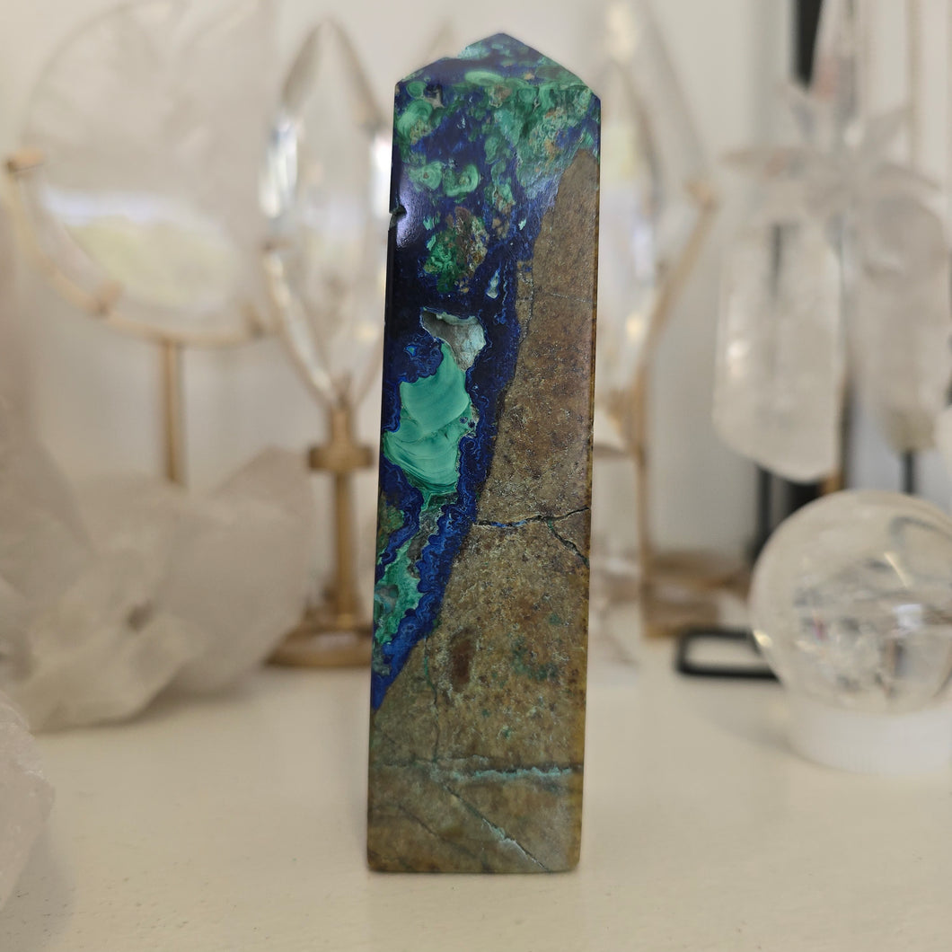 Azurite Malachite Tower