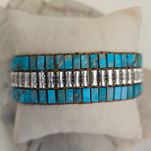 Load image into Gallery viewer, Tibetan Blue Jasper Wrap Bracelet
