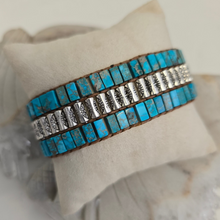 Load image into Gallery viewer, Tibetan Blue Jasper Wrap Bracelet
