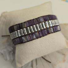 Load image into Gallery viewer, Tibetan Amethyst Wrap Bracelet
