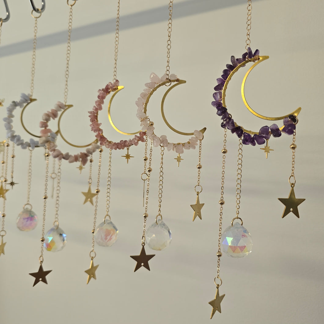 Crystal Moon Suncatchers