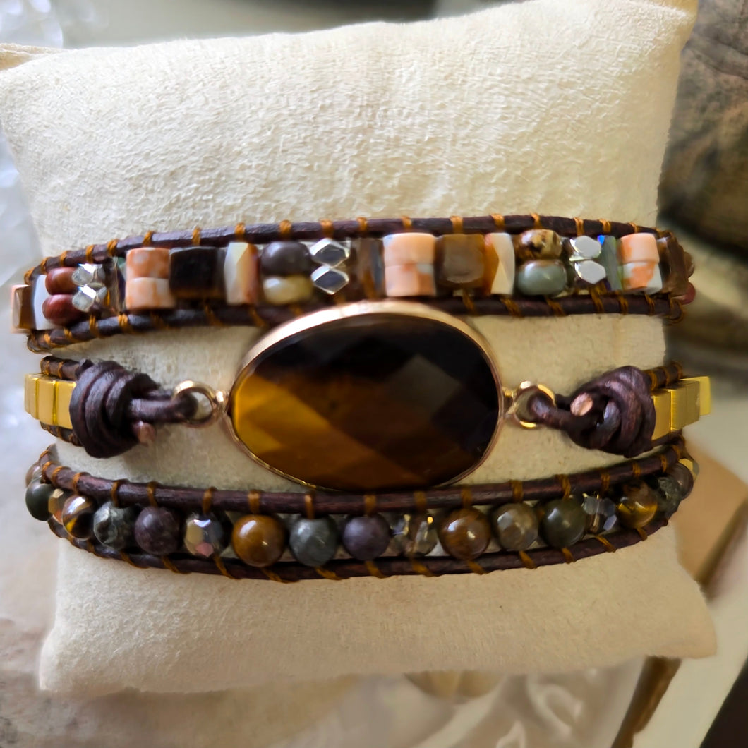 Tiger Eye Spiritual Wrap Bracelet