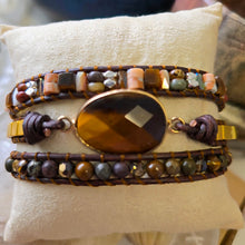 Load image into Gallery viewer, Tiger Eye Spiritual Wrap Bracelet
