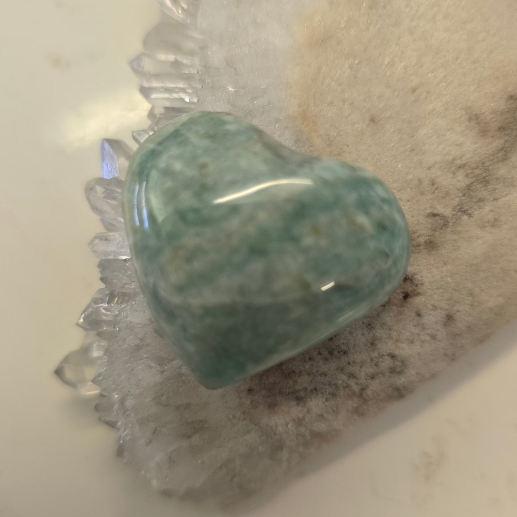 Amazonite Heart