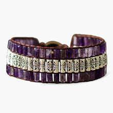 Load image into Gallery viewer, Tibetan Amethyst Wrap Bracelet
