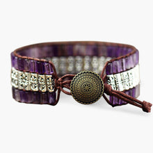 Load image into Gallery viewer, Tibetan Amethyst Wrap Bracelet
