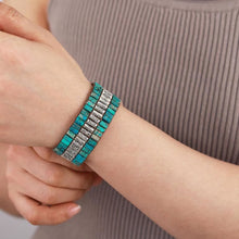 Load image into Gallery viewer, Tibetan Blue Jasper Wrap Bracelet
