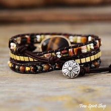 Load image into Gallery viewer, Tiger Eye Spiritual Wrap Bracelet
