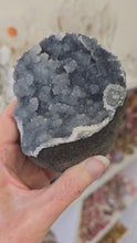 Load and play video in Gallery viewer, Blue Chalcedony - Druzy
