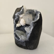 Load image into Gallery viewer, Blue Chalcedony with Mordenite and Calcite - Sugar Druze
