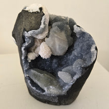 Load image into Gallery viewer, Blue Chalcedony with Mordenite and Calcite - Sugar Druze
