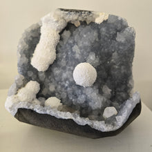 Load image into Gallery viewer, Blue Chalcedony with Mordenite and Calcite
