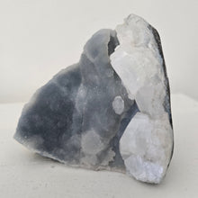 Load image into Gallery viewer, Blue Chalcedony with Calcite -Sugar Druze
