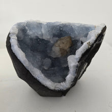 Load image into Gallery viewer, Blue Chalcedony with Calcite -Sugar Druze
