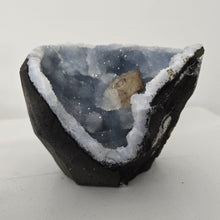 Load image into Gallery viewer, Blue Chalcedony with Calcite -Sugar Druze
