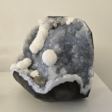 Load image into Gallery viewer, Blue Chalcedony with Mordenite and Calcite
