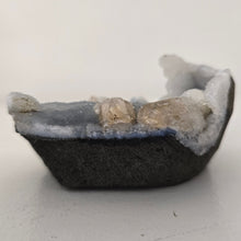 Load image into Gallery viewer, Blue Chalcedony with Calcite -Sugar Druze
