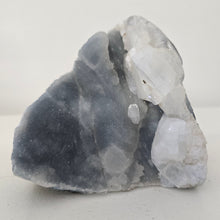 Load image into Gallery viewer, Blue Chalcedony with Calcite -Sugar Druze
