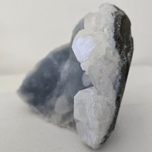 Load image into Gallery viewer, Blue Chalcedony with Calcite -Sugar Druze
