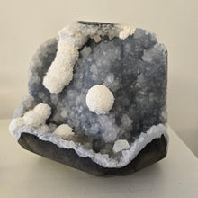 Load image into Gallery viewer, Blue Chalcedony with Mordenite and Calcite
