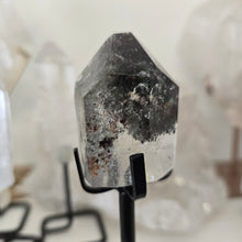 Load image into Gallery viewer, Garden Quartz Points on Stand
