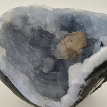 Load image into Gallery viewer, Blue Chalcedony with Calcite -Sugar Druze
