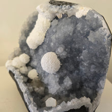 Load image into Gallery viewer, Blue Chalcedony with Mordenite and Calcite
