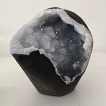 Load image into Gallery viewer, Blue Chalcedony with Calcite -Sugar Druze
