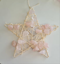 Load image into Gallery viewer, Crystal Wire Light Star - Rose Quartz
