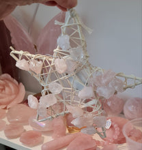 Load image into Gallery viewer, Crystal Wire Light Star - Rose Quartz
