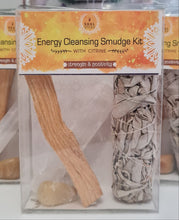 Load image into Gallery viewer, Energy Cleansing Smudge Kits - Citrine
