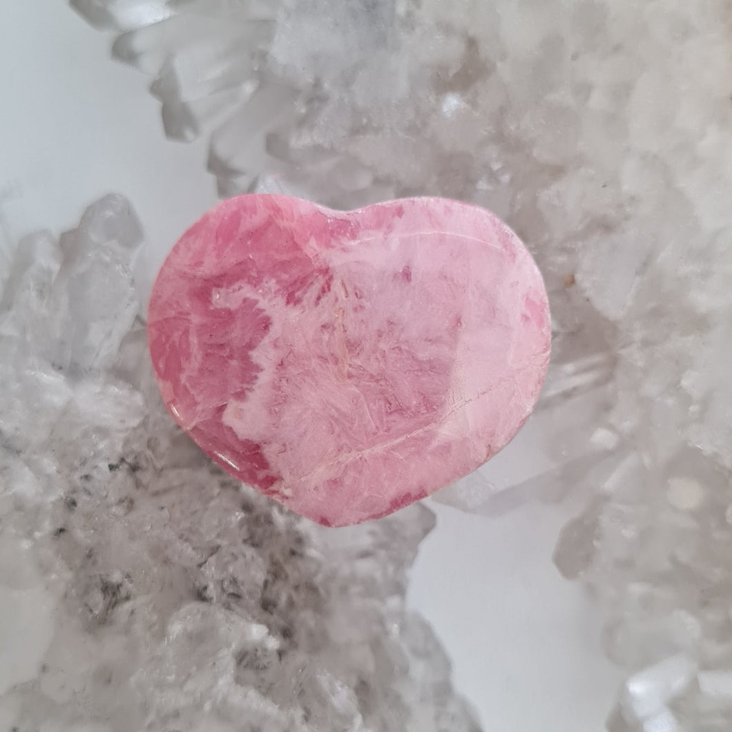 Rhodochrosite Heart