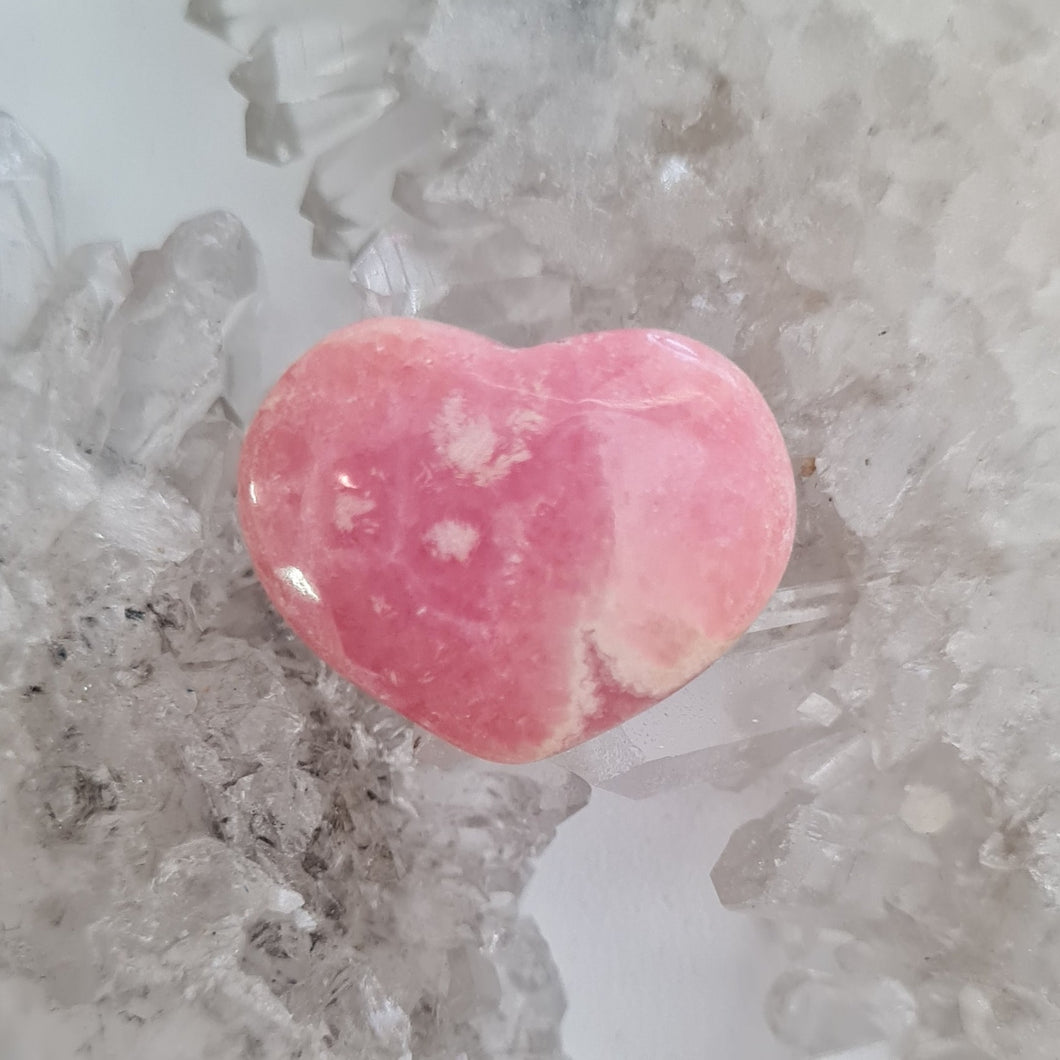 Rhodochrosite Heart