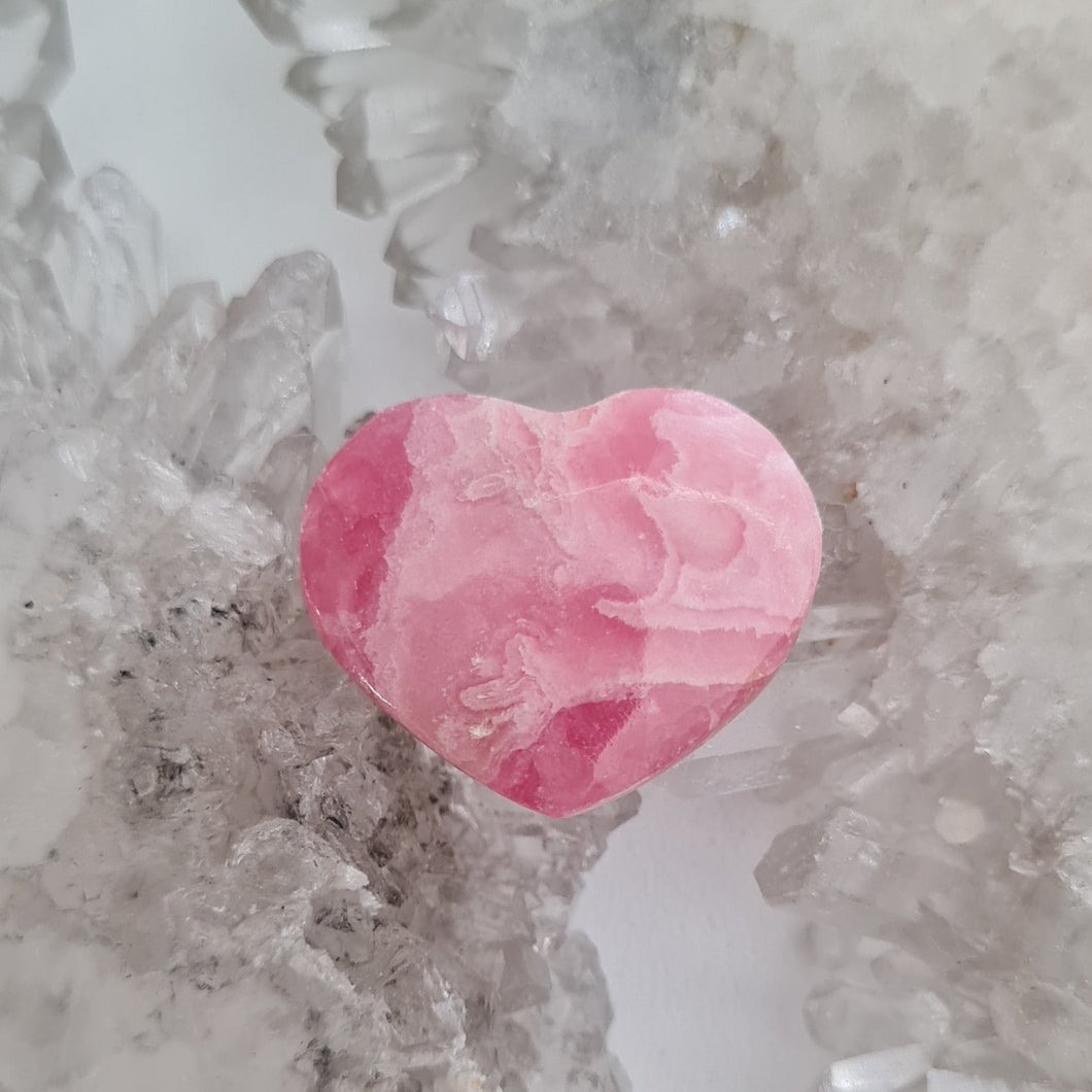 Rhodochrosite Heart